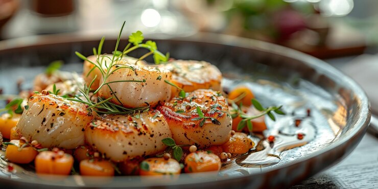 Fishcakes and Scallops Stir Fry Recipe